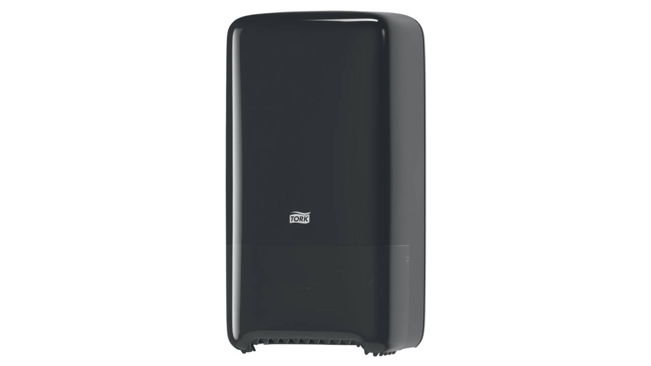 Toiletpapierdispenser Tork T6 Elevation medium duo zwart 557508