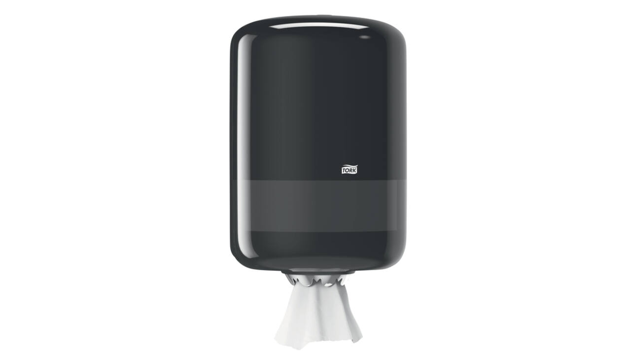 Poetspapierdispenser Tork M2 Elevation zwart 559008