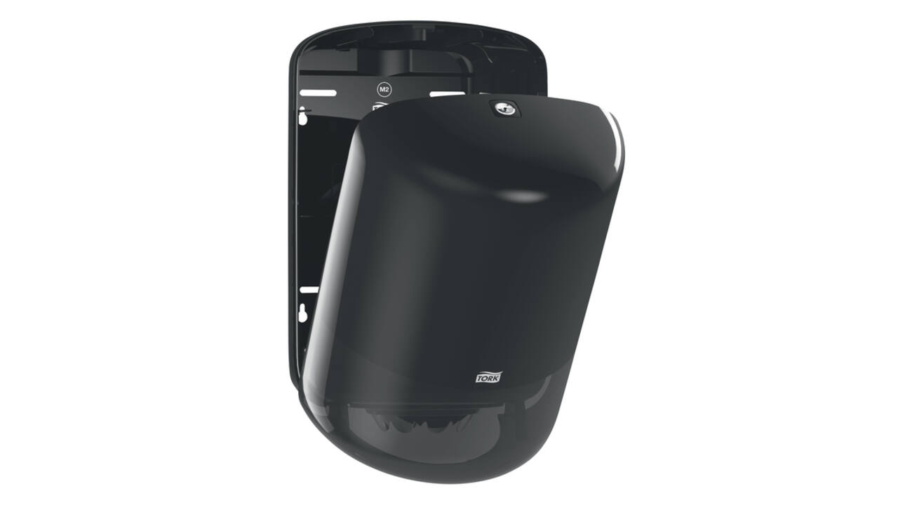 Poetspapierdispenser Tork M2 Elevation zwart 559008