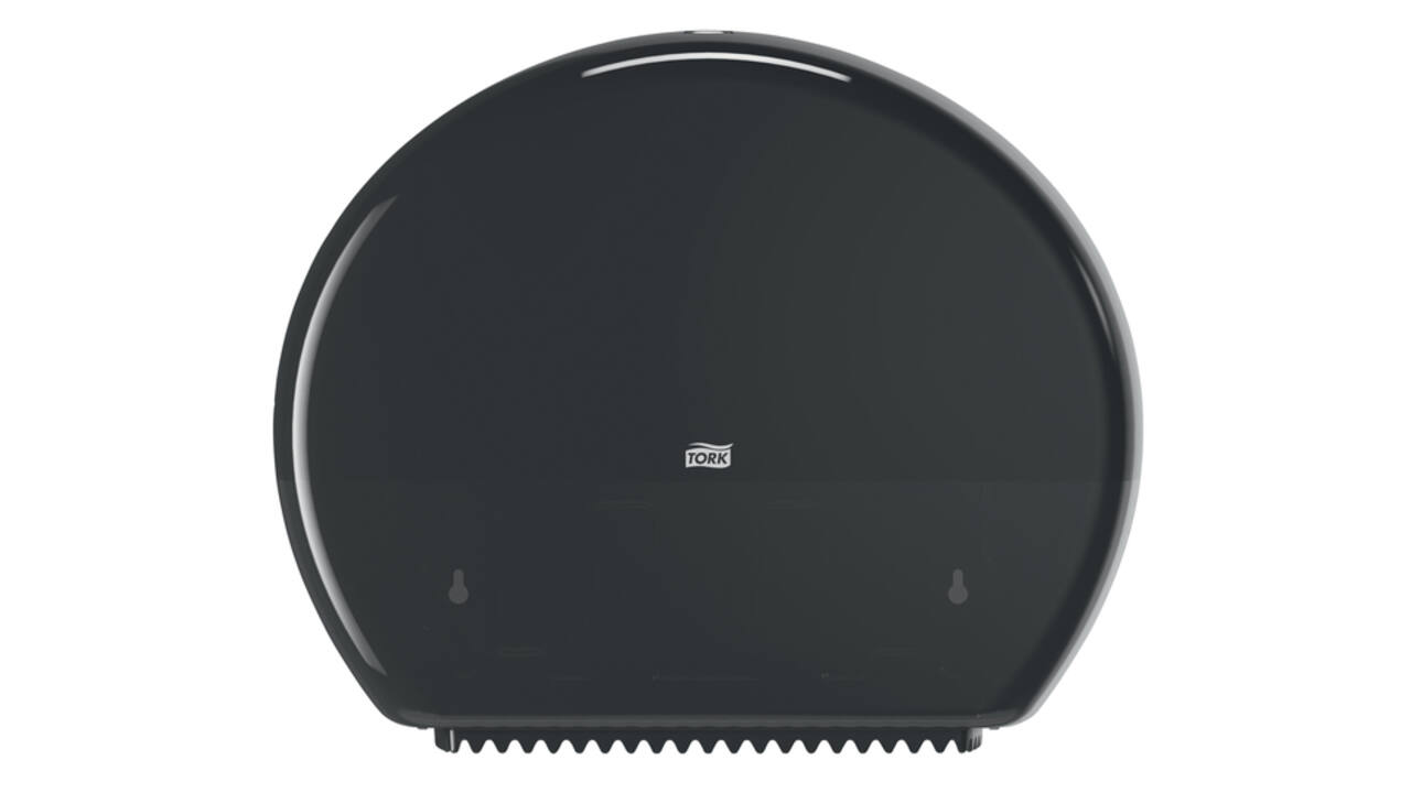 Toiletpapierdispenser Tork T1 Elevation jumbo zwart 554008