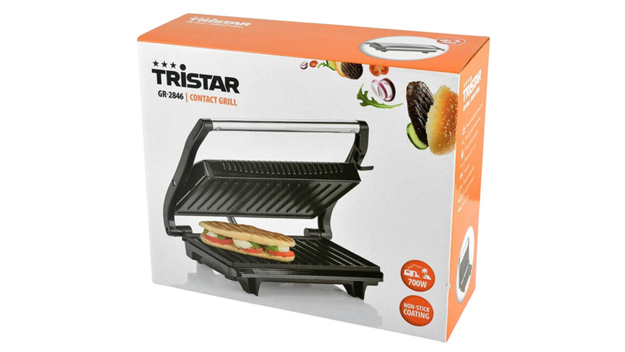 Tosti grillplaat Tristar GR-2650 zwart