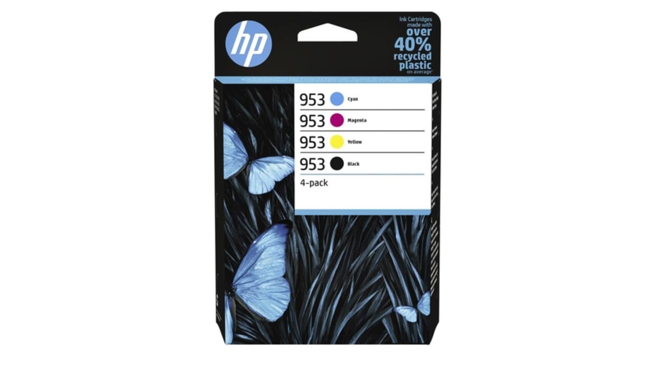 Inktcartridge HP 6ZC69AE 953 zwart + 3 kleuren
