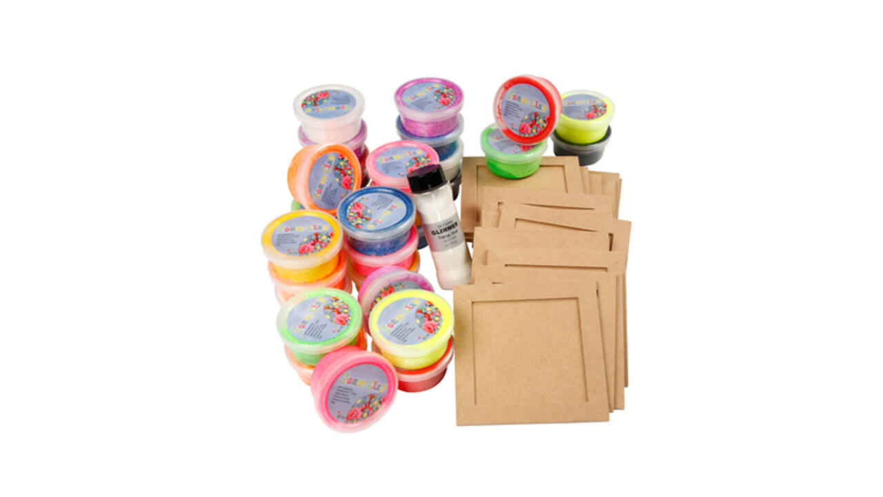 Klei Foam Clay basic 10 x 35gr 10 kleuren