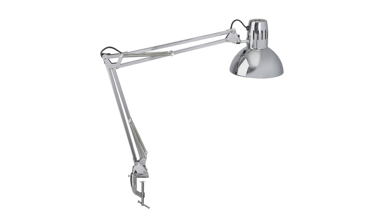 Bureaulamp MAUL Study met tafelklem chroom excl. LED lamp