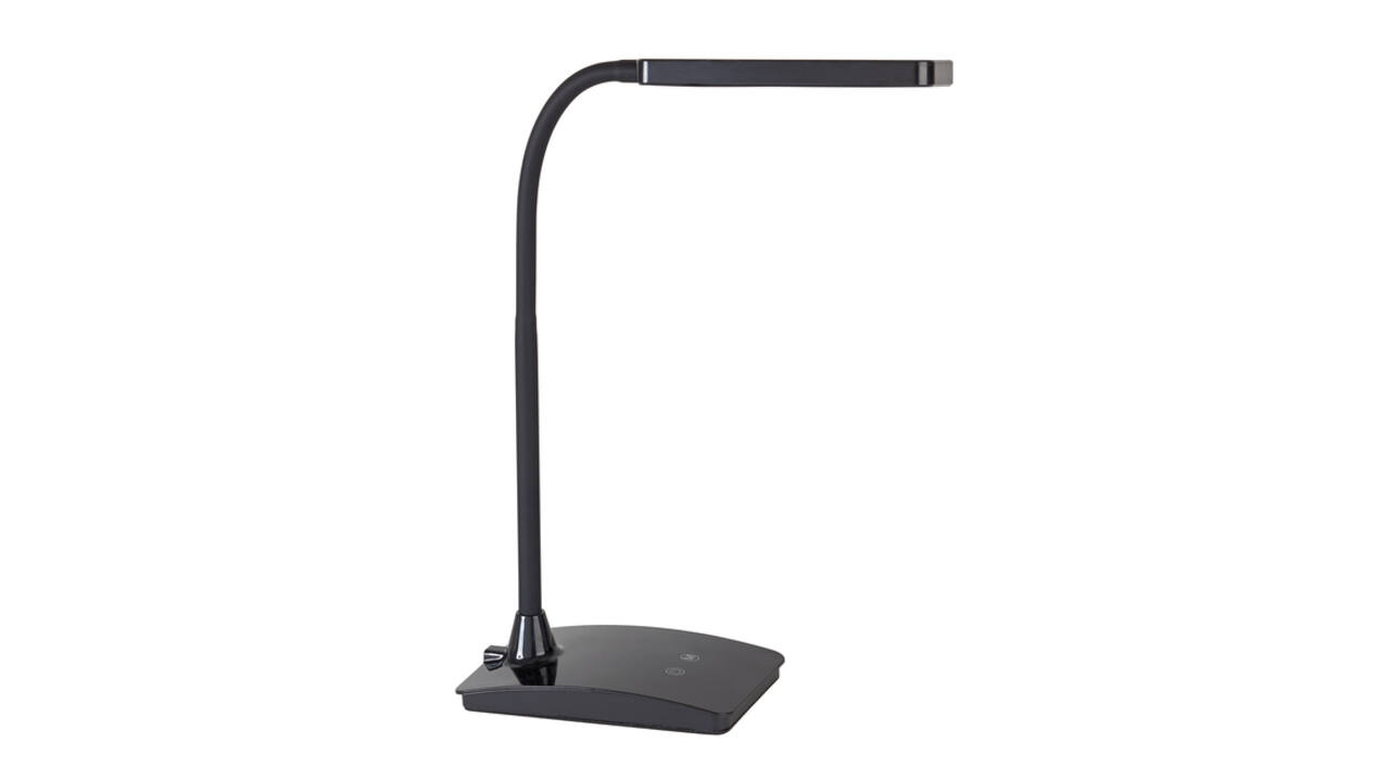 Bureaulamp MAUL Pearly LED voet dimbaar colour vario zwart