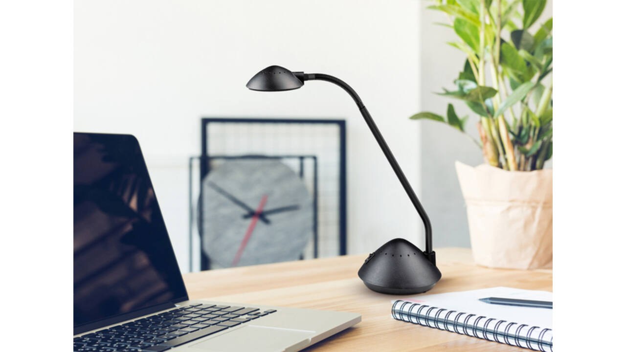 Bureaulamp MAUL Arc LED zwart