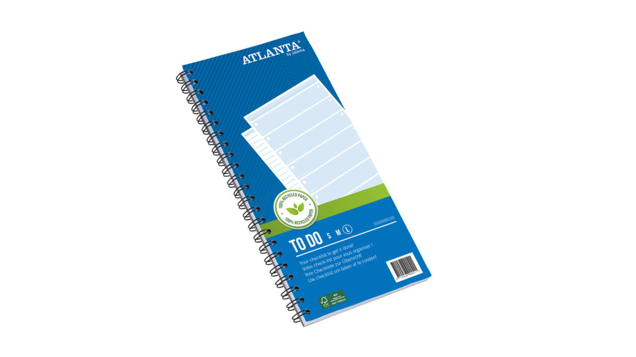 Things to do Djois Atlanta recycled papier Large 297x150mm 100vel 70gr blauw