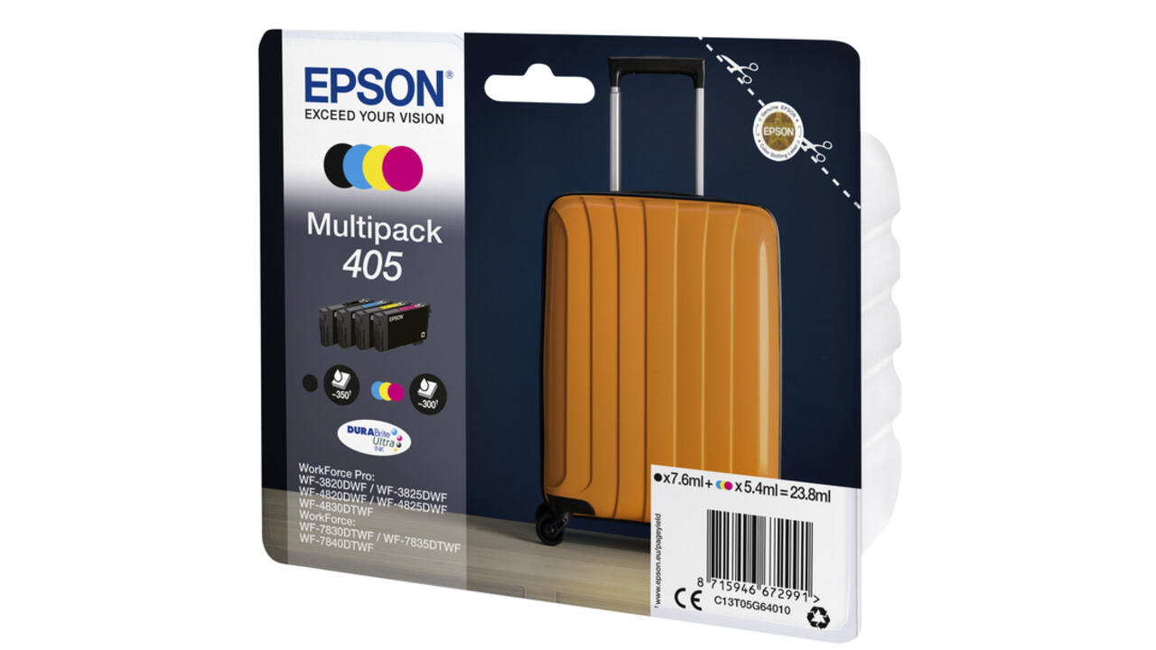 Inktcartridge Epson 405 T05G64 zwart + 3 kleuren