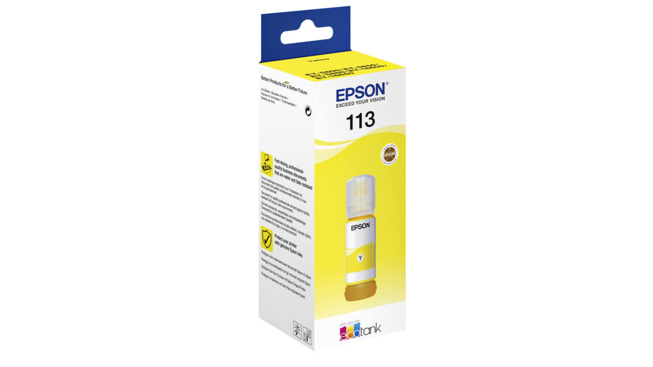 Navulinkt Epson 113 EcoTank geel