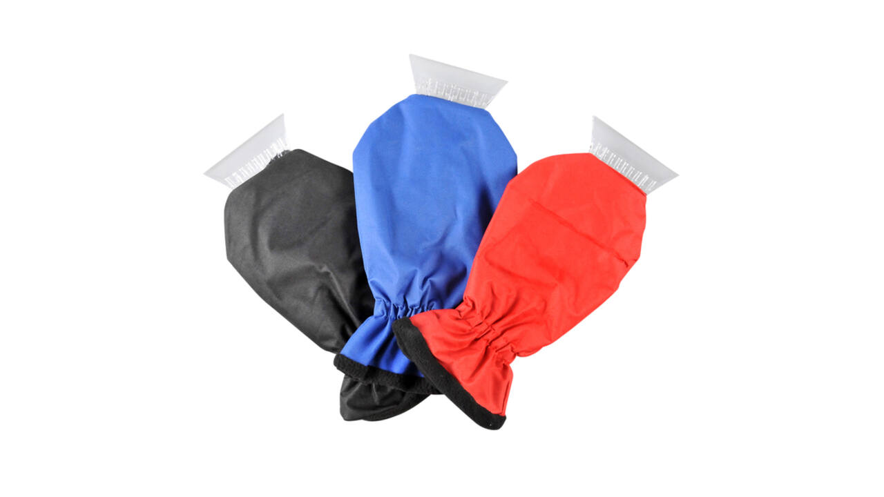 IJskrabber ProPlus met fleece handschoen assorti