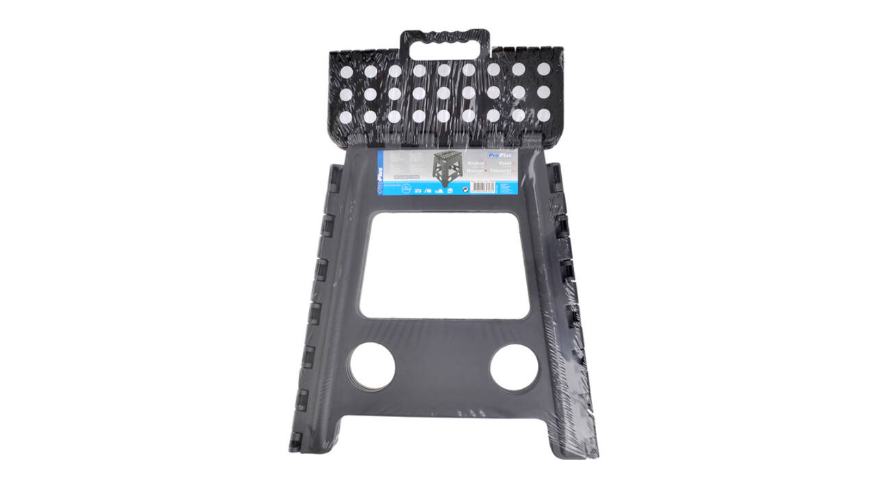 Opstapkruk ProPlus inklapbaar 290x215x395mm grijs