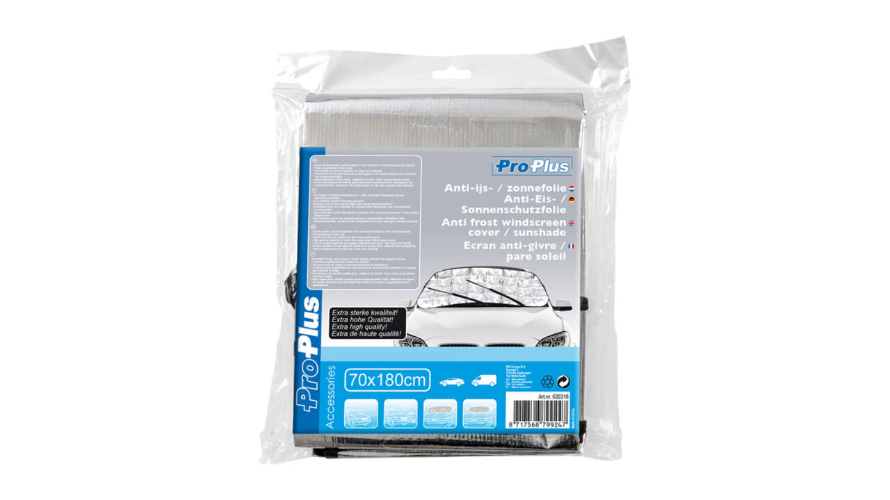 Antivriesscherm ProPlus 180x70cm zilver