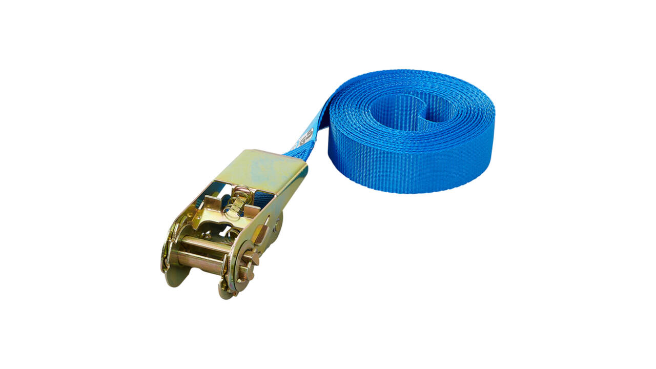 Spanband ProPlus ratel 5 meter blauw