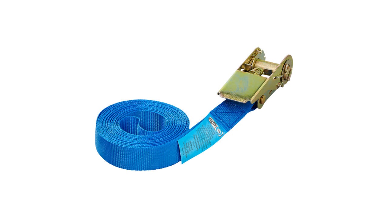 Spanband ProPlus ratel 5 meter blauw