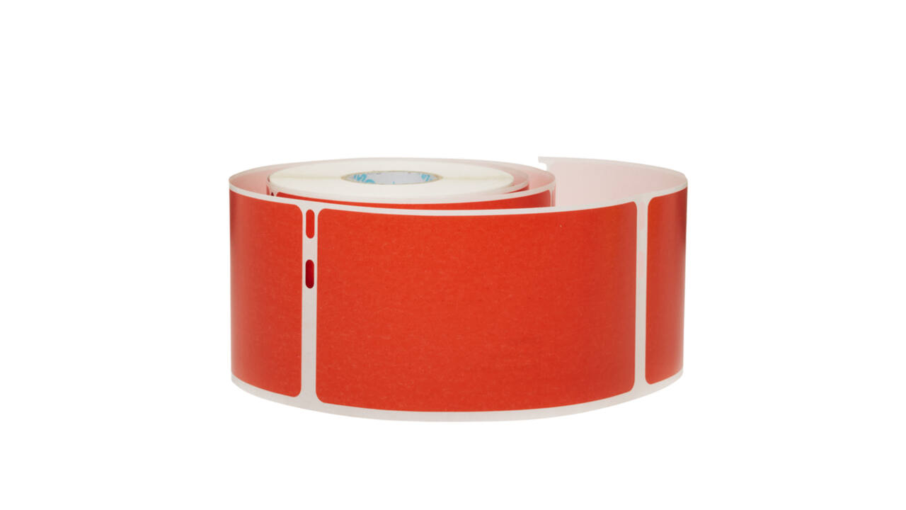 Etiket Dymo LabelWriter naamkaart 54x101mm 1 rol á 220 stuks rood