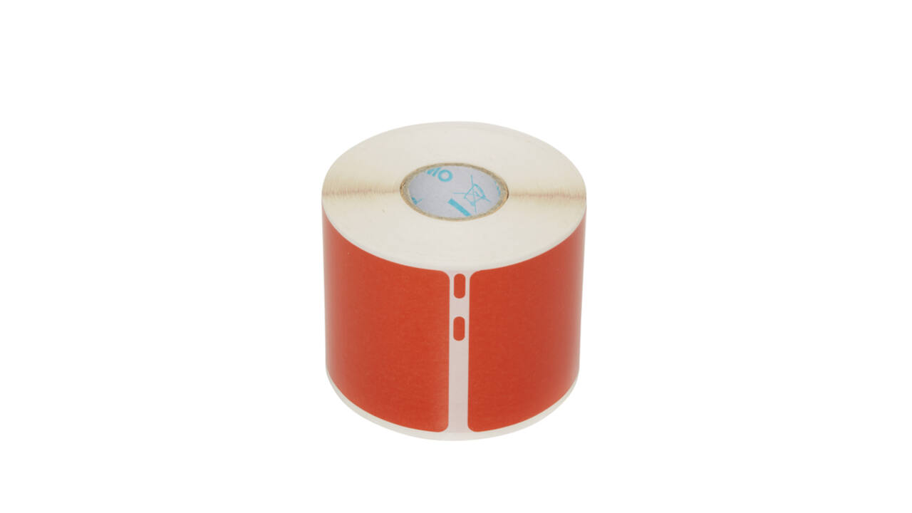 Etiket Dymo LabelWriter naamkaart 54x101mm 1 rol á 220 stuks rood