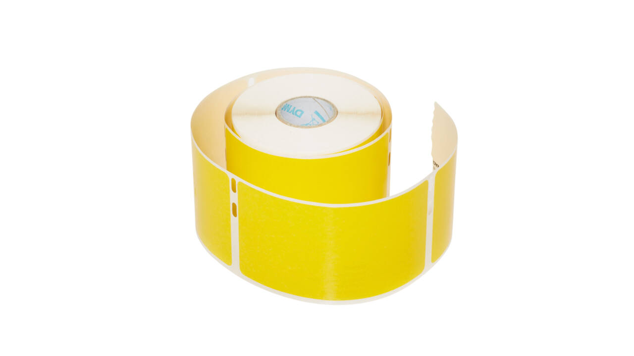 Etiket Dymo LabelWriter naamkaart 54x101mm 1 rol á 220 stuks geel