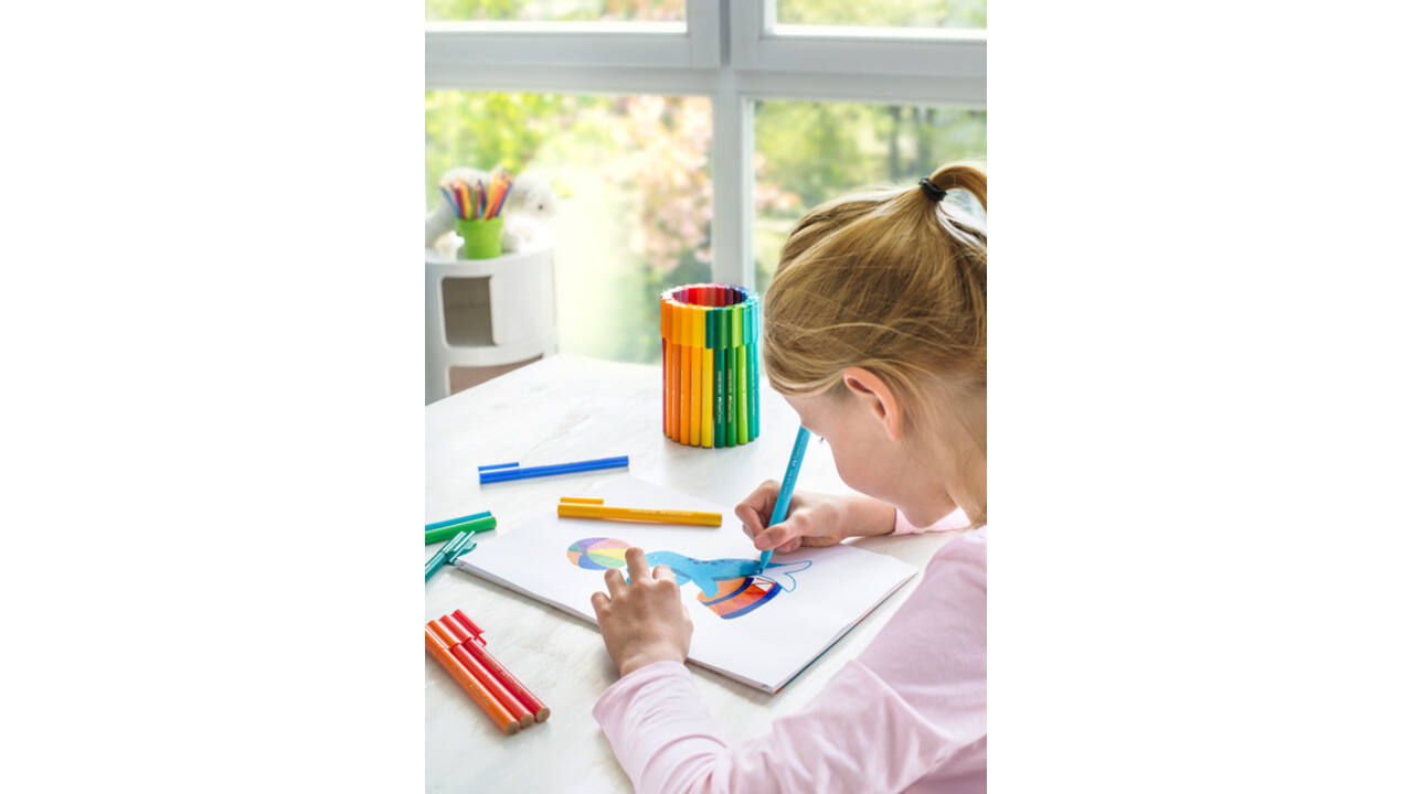 Kleurstiften Faber-Castell Connector assorti cadeauset à 80 stuks