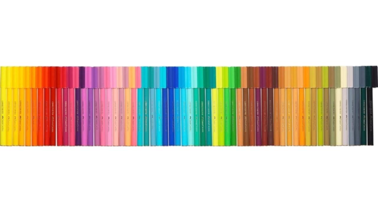 Kleurstiften Faber-Castell Connector assorti koffer à 60 stuks