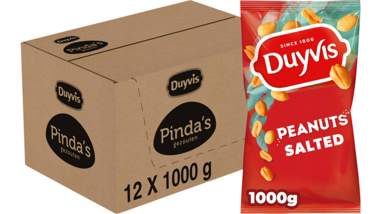 Pinda Duyvis gezouten zak1000 gram