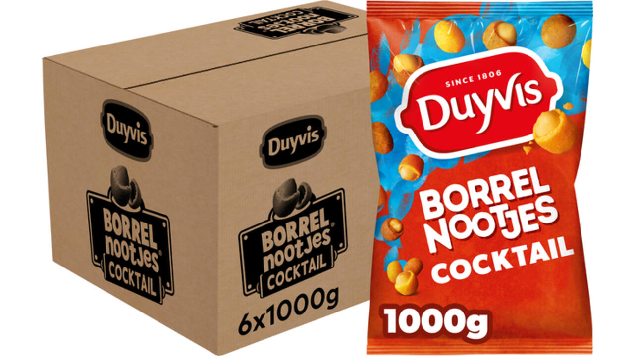 Borrelnootjes Duyvis cocktail zak 1000 gram