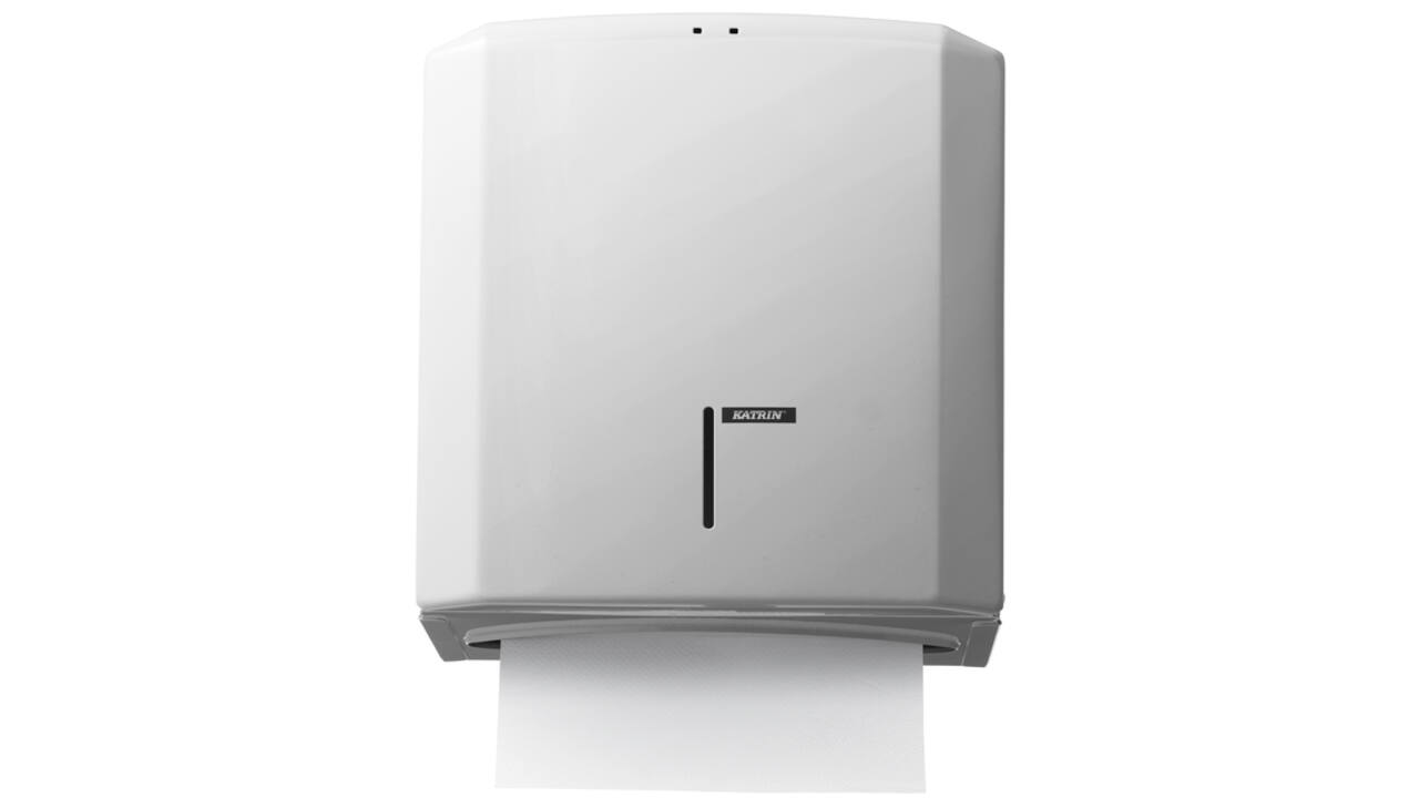 Handdoekdispenser Katrin medium wit 988113