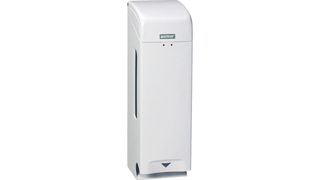 Toiletpapierdispenser Katrin drie rollen metaal wit 984503