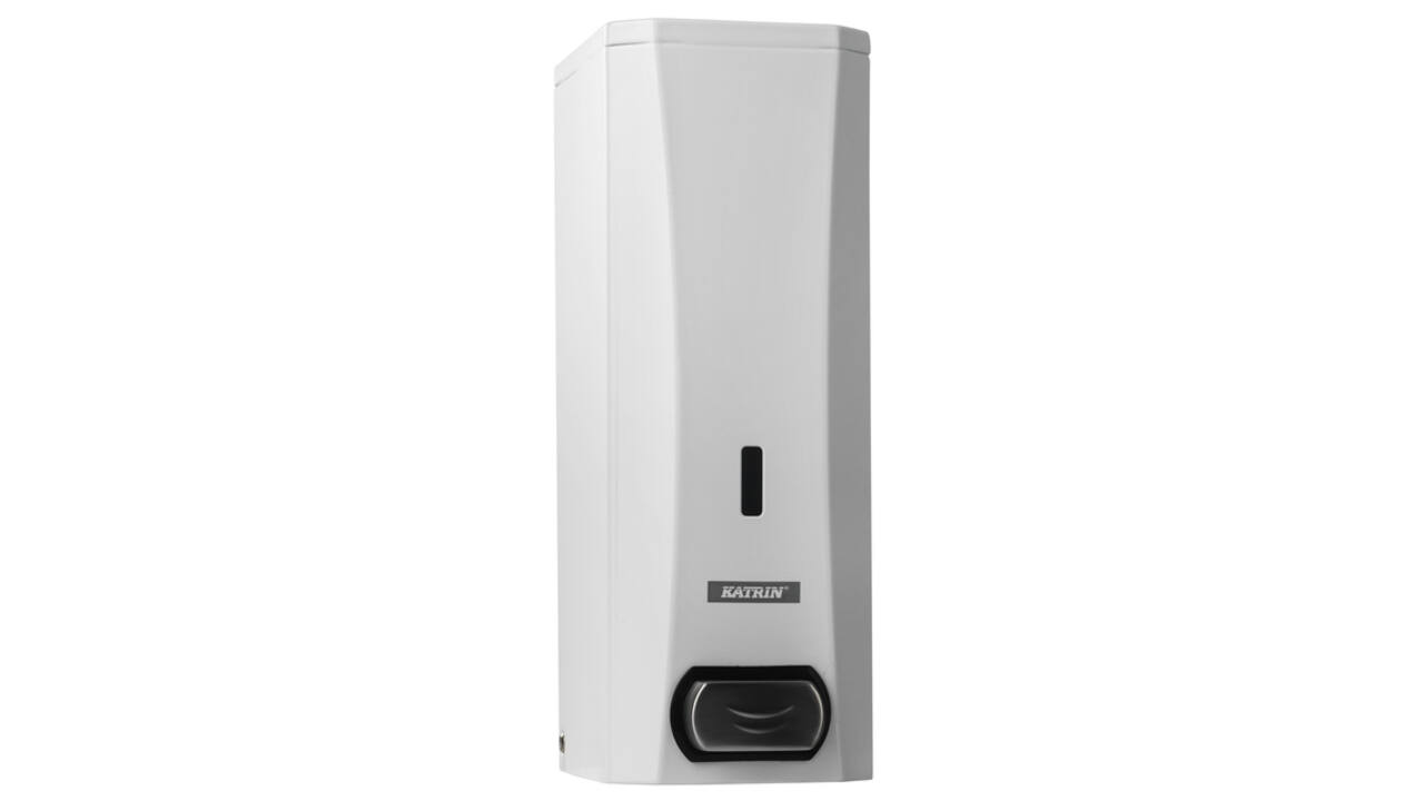 Zeepdispenser Katrin metaal 1000ml wit 982517