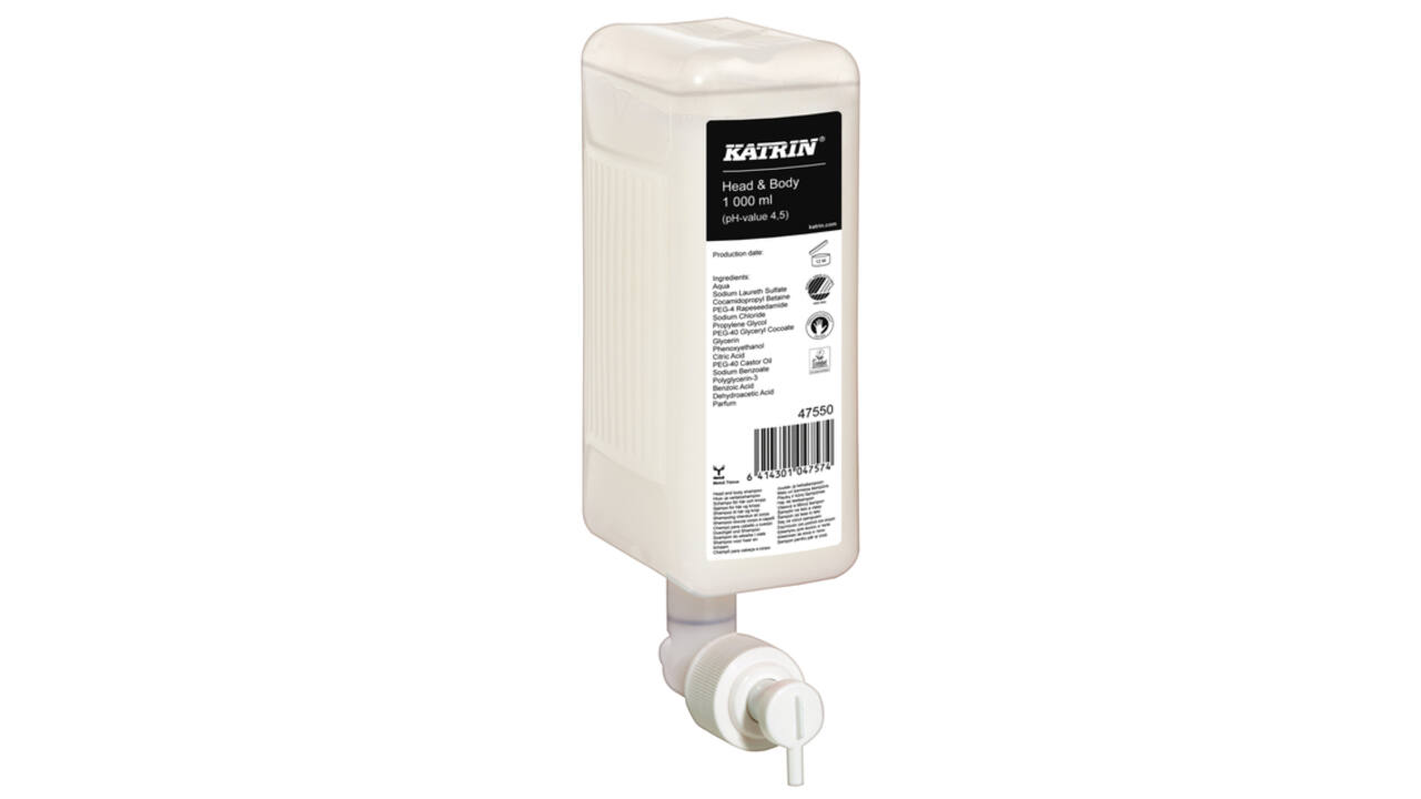 Handzeep Katrin Head & Body vloeibaar 1000ml 47550