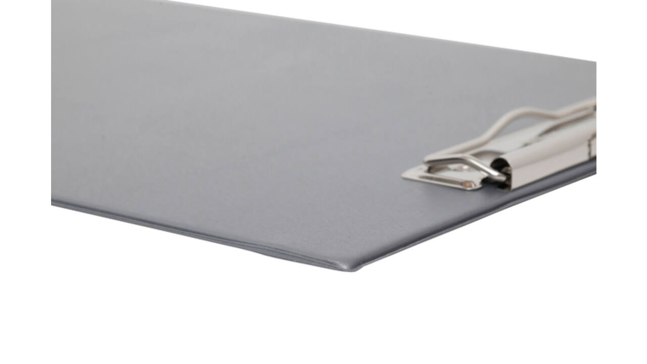 Klembord MAUL A4 staand PVC zilvergrijs