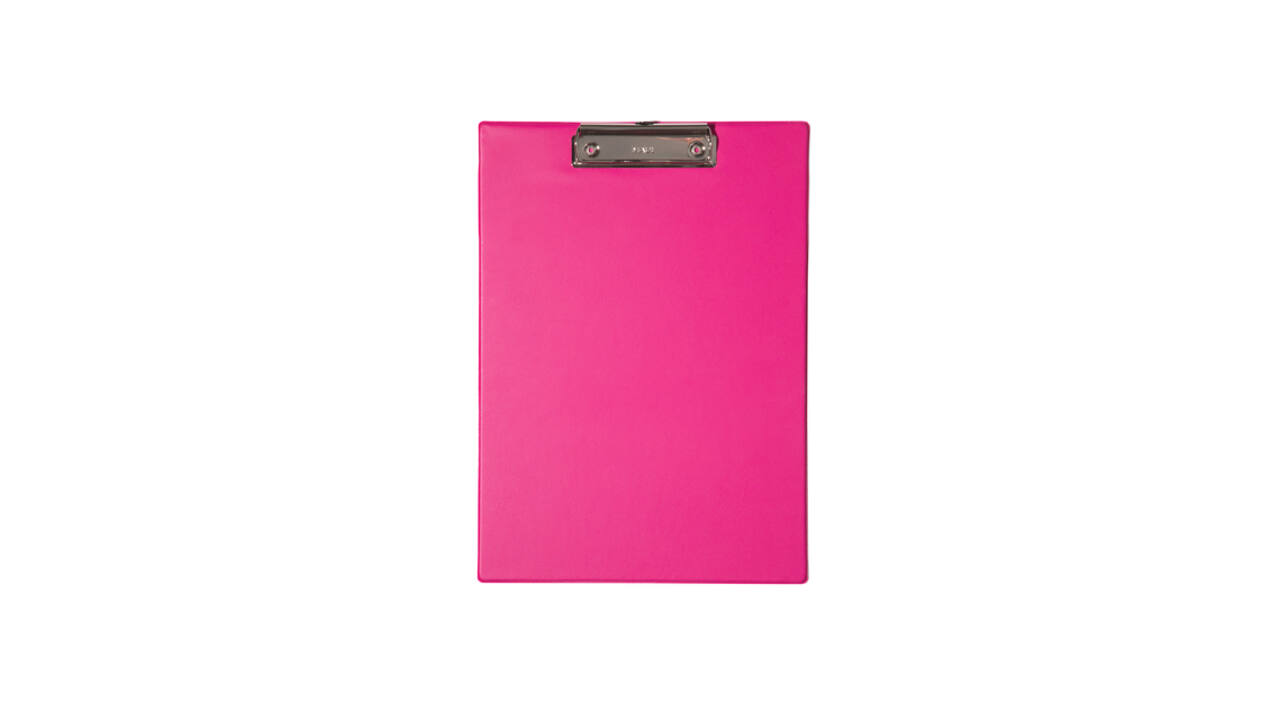 Klembord MAUL A4 staand PVC neon roze