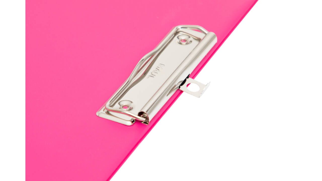 Klembord MAUL A4 staand PVC neon roze