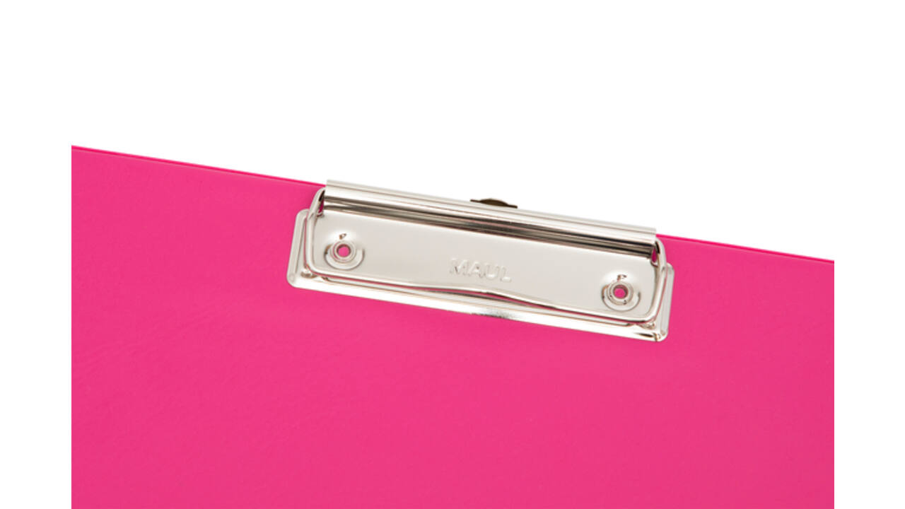 Klembord MAUL A4 staand PVC neon roze