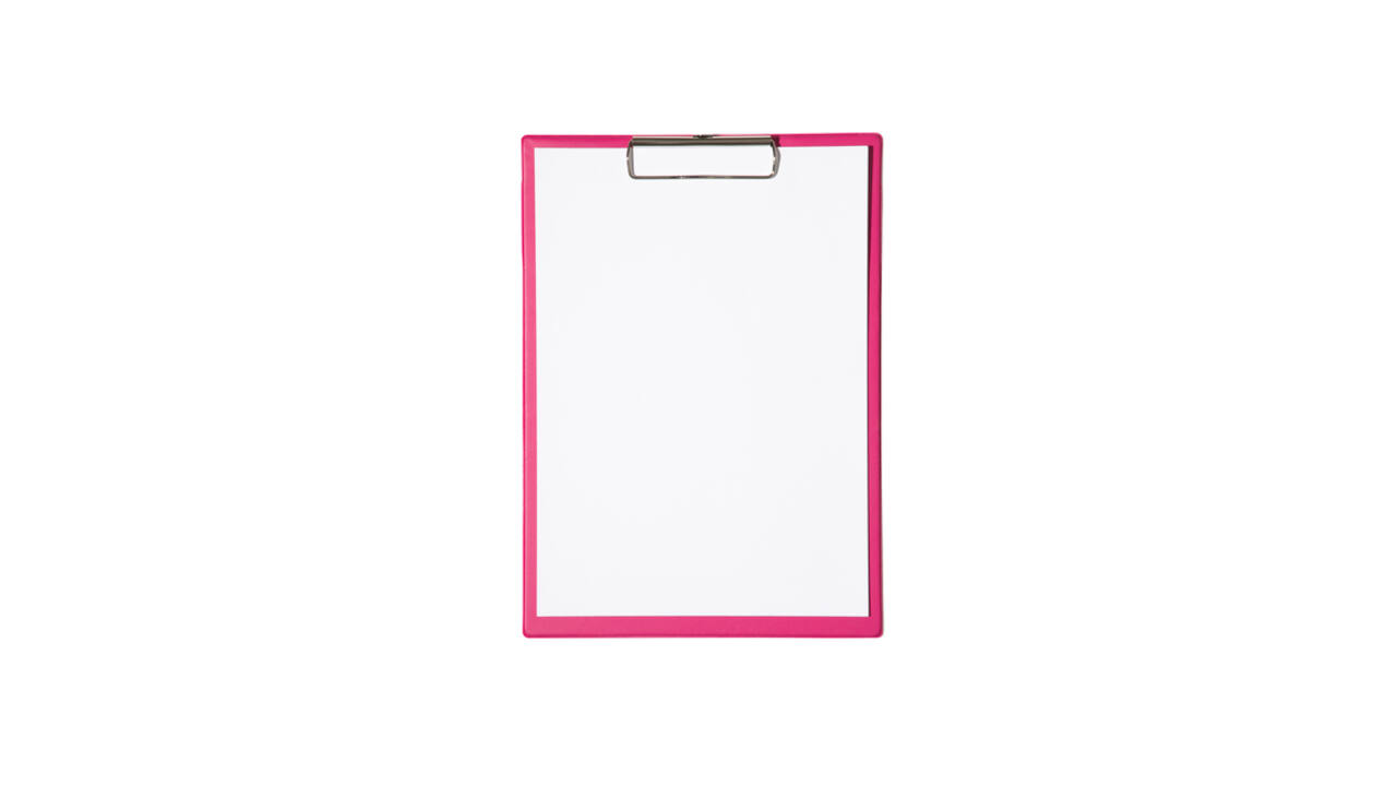 Klembord MAUL A4 staand PVC neon roze