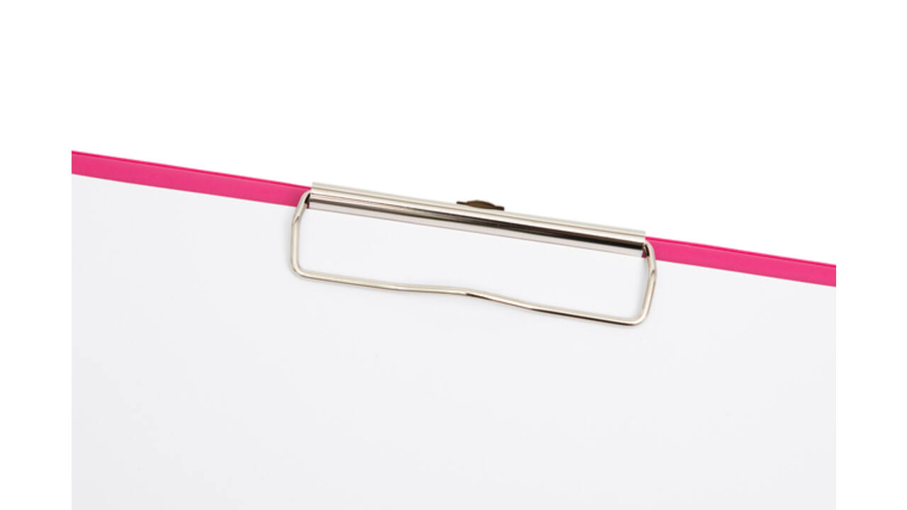 Klembord MAUL A4 staand PVC neon roze