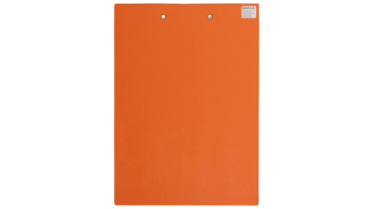 Klembord MAUL A4 staand PVC neon oranje