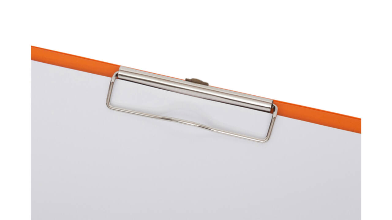 Klembord MAUL A4 staand PVC neon oranje
