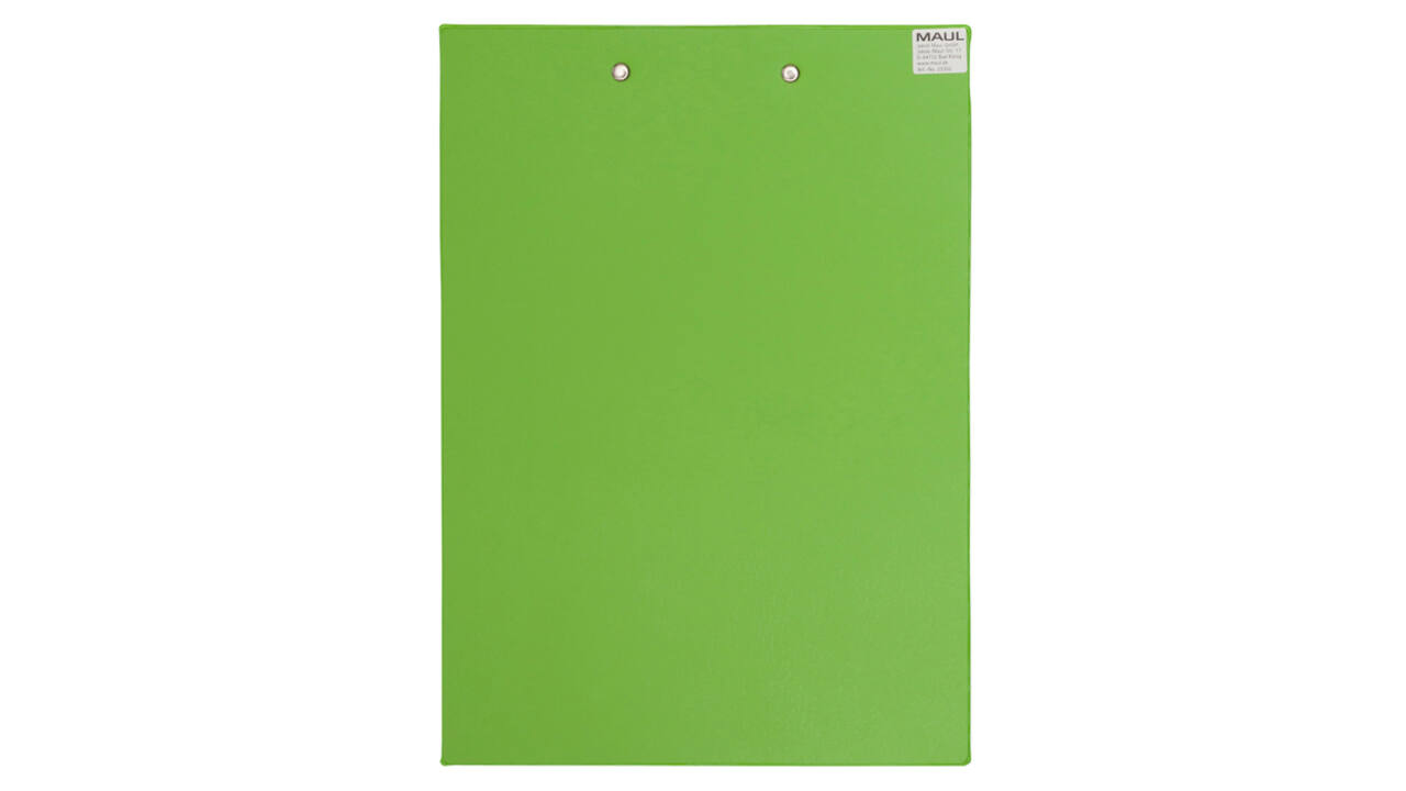 Klembord MAUL A4 staand PVC neon groen