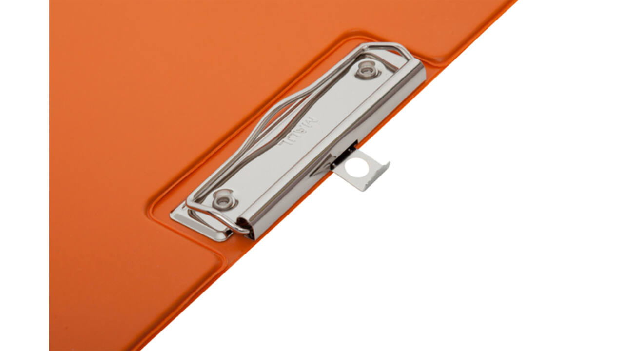 Klembordmap MAUL A4 staand met penlus PVC neon oranje