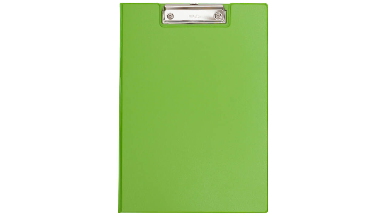 Klembordmap MAUL A4 staand met penlus PVC neon groen