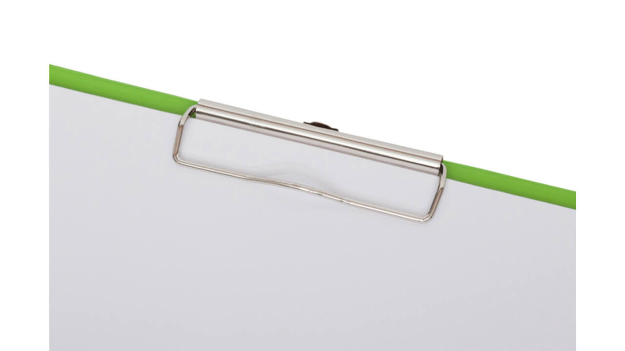 Klembordmap MAUL A4 staand met penlus PVC neon groen