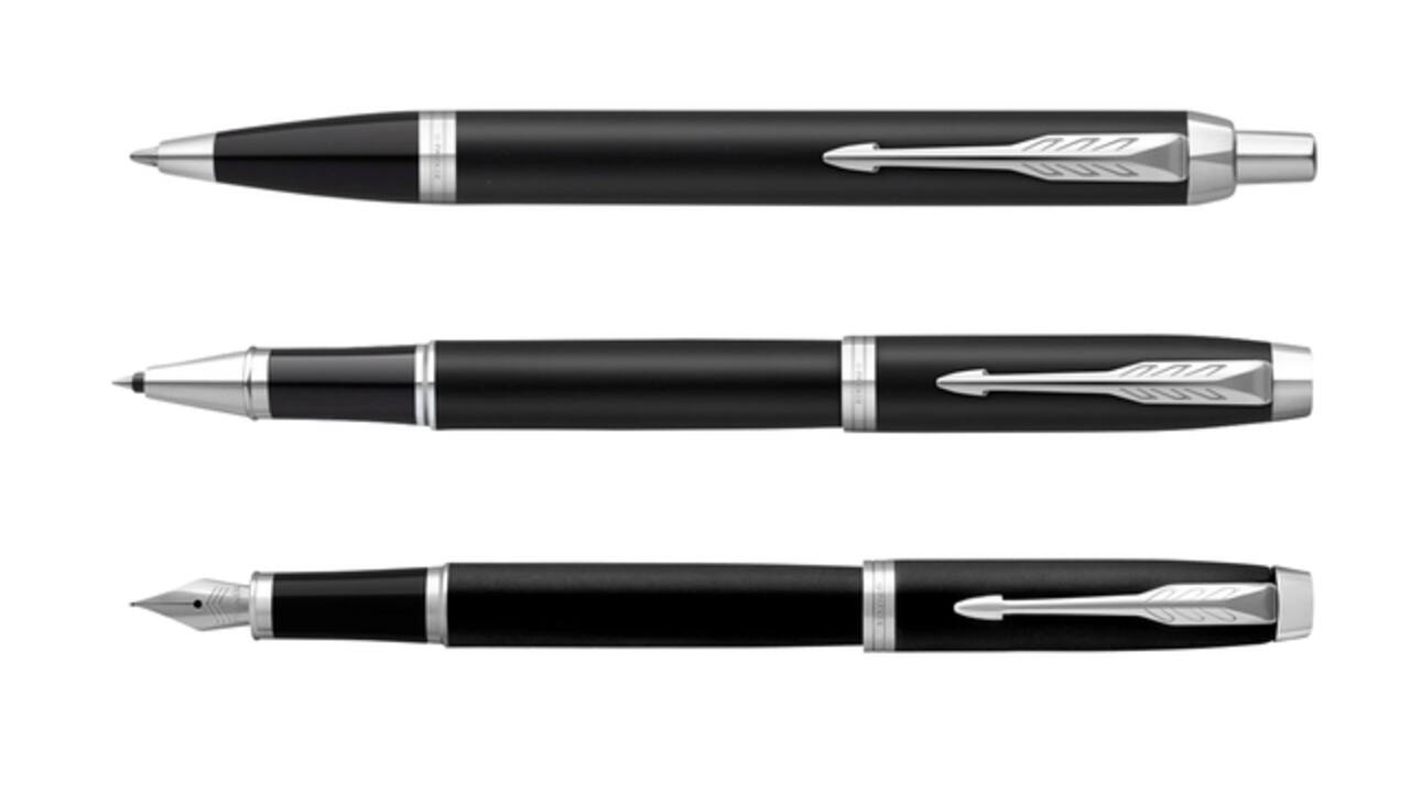 Rollerpen Parker IM matte black CT fijn