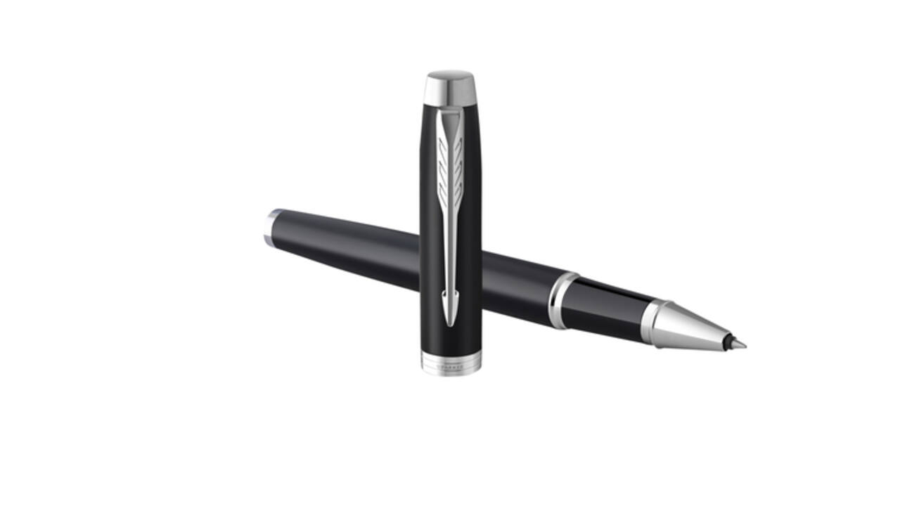 Rollerpen Parker IM matte black CT fijn