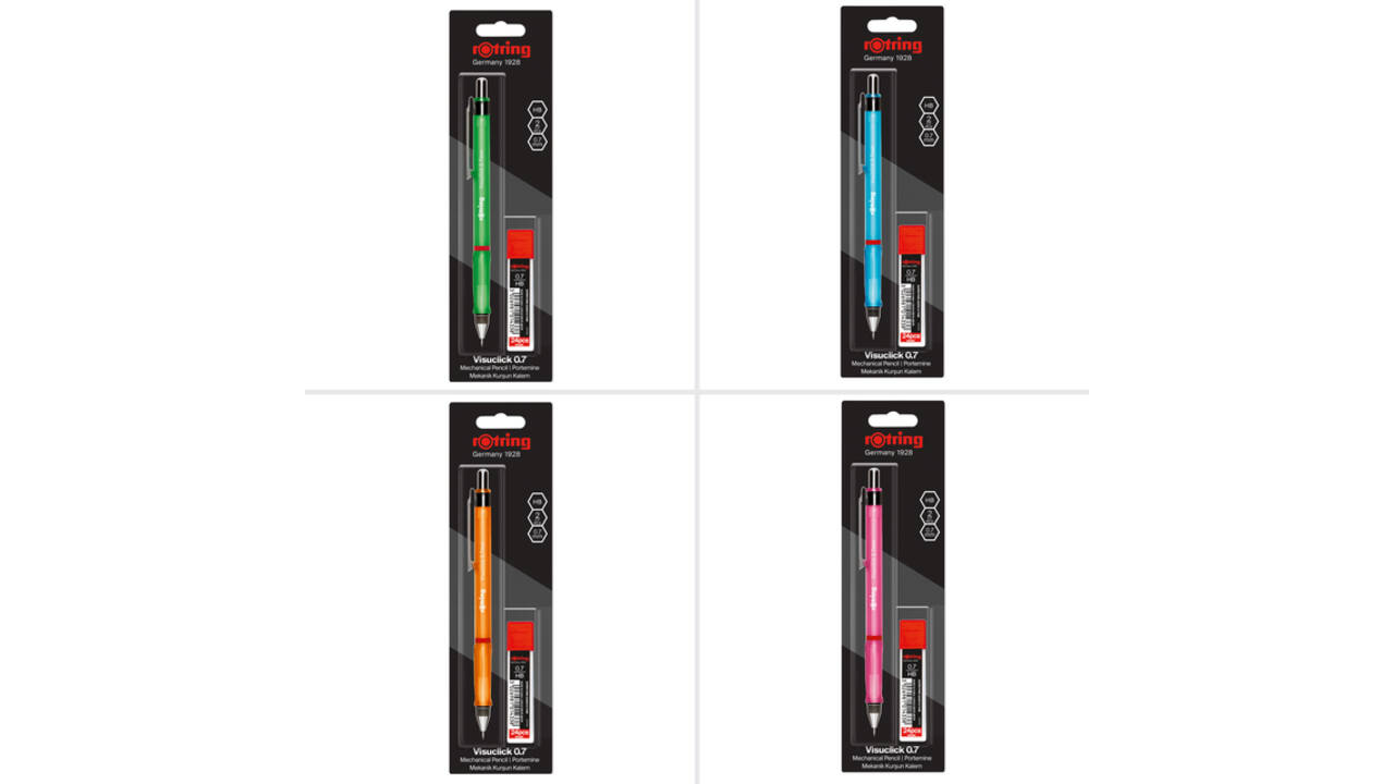 Vulpotlood rOtring Visuclick 2B 0.7mm assorti