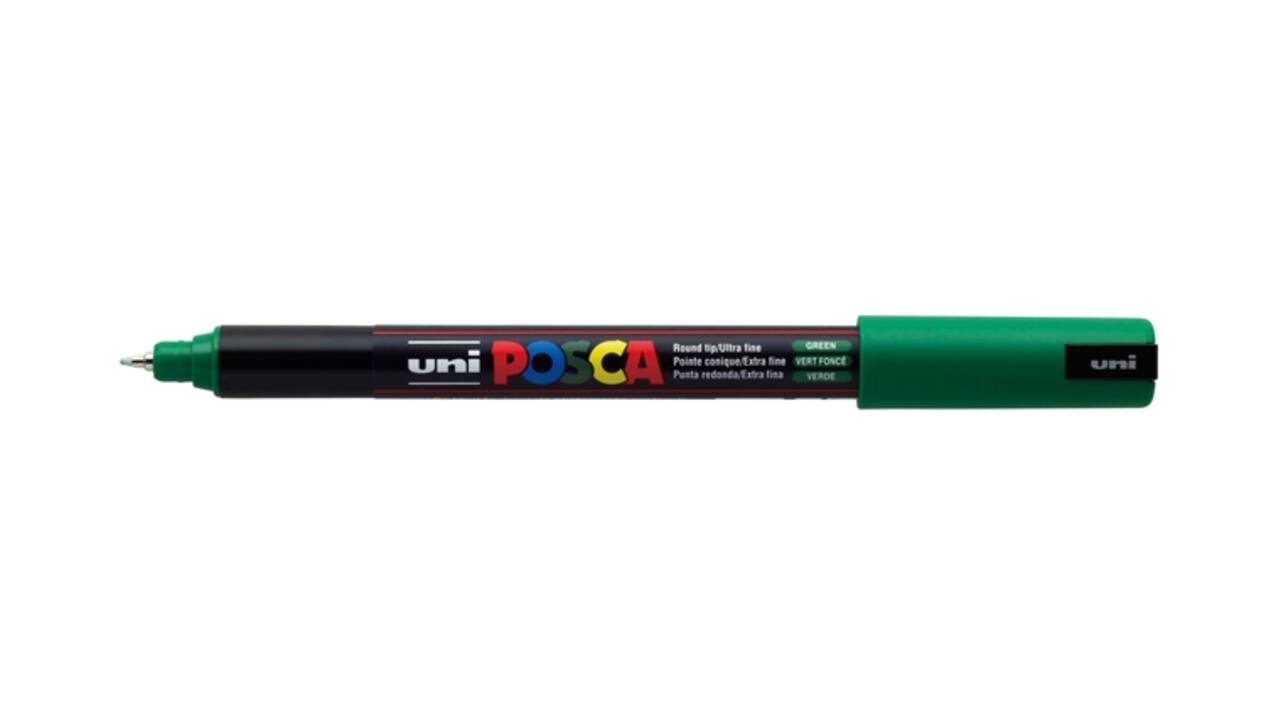 Paintmarker Uni POSCA PC1MR extra fijn donkergroen