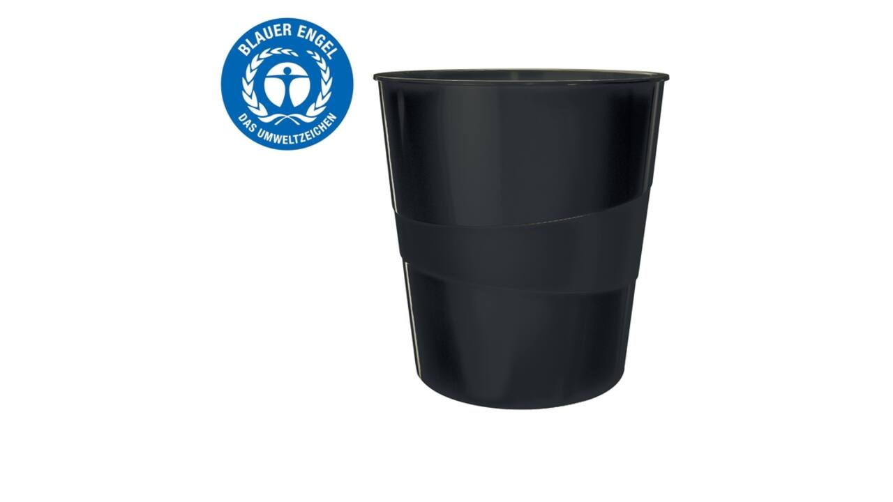 Papierbak Leitz Recycle range 15liter zwart