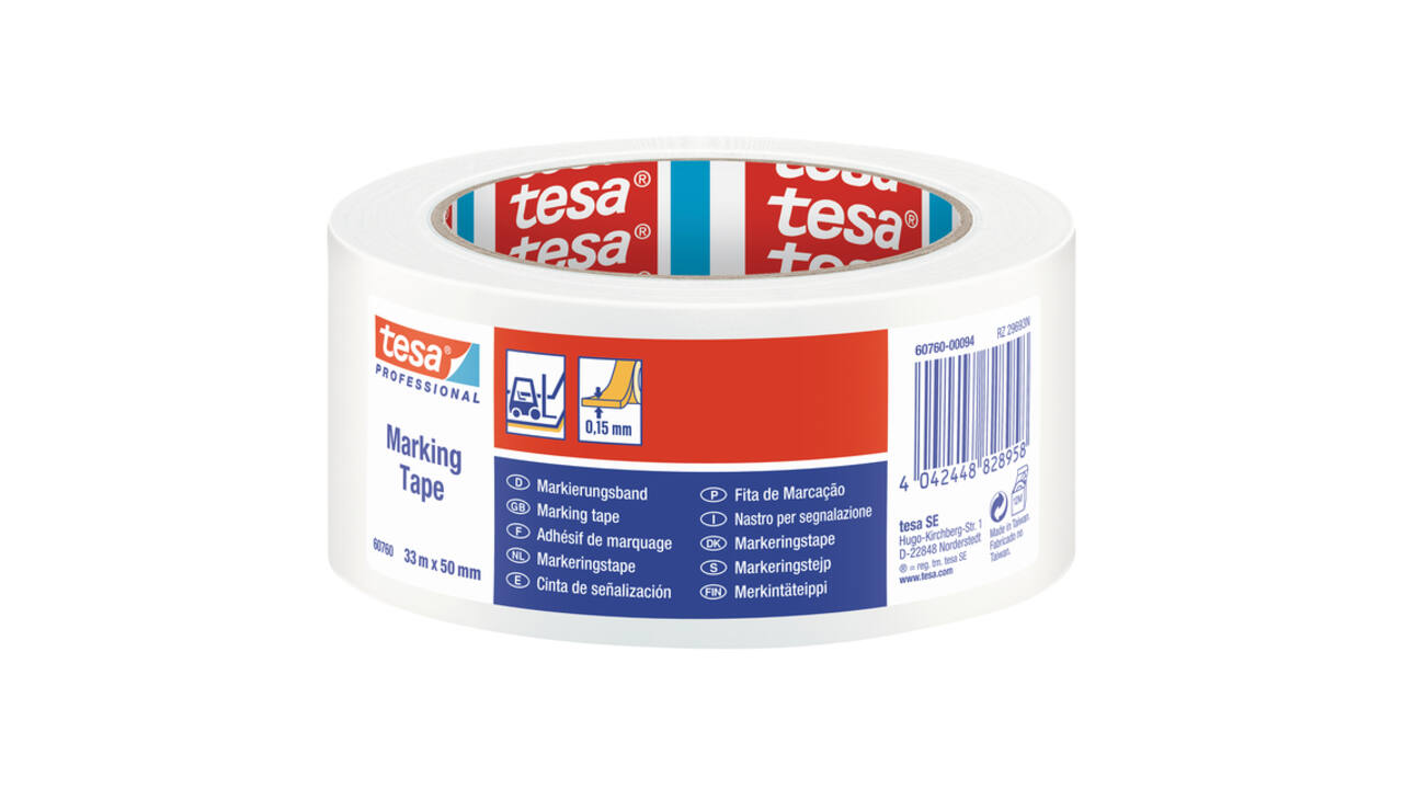 Markeringstape tesa® Professional 60760 PV1 50mmx33m wit