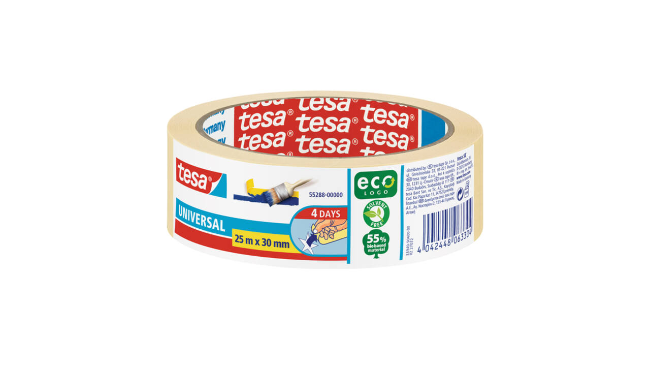 Afplaktape tesa®  Economy 30mmx25m geel