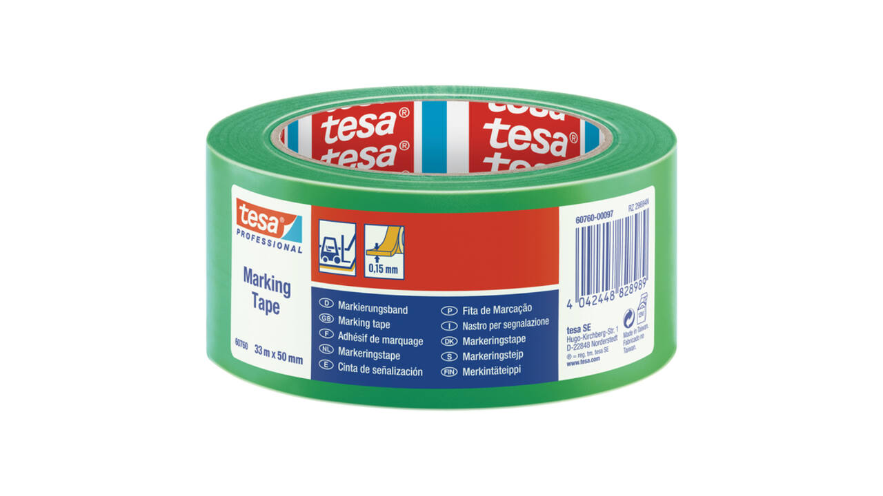 Markeringstape tesa® Professional 60760 PV1 50mmx33m groen