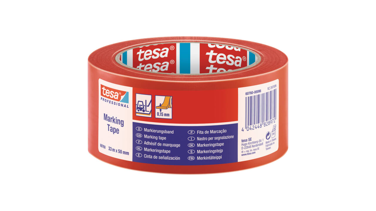 Markeringstape tesa® Professional 60760 PV1 50mmx33m rood
